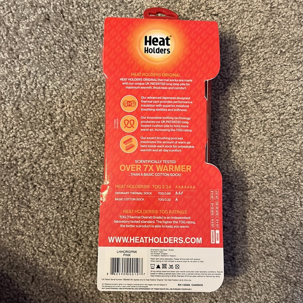 Heat holders original women’s size 5-9, men’s 4-8 - Picture 2 of 2